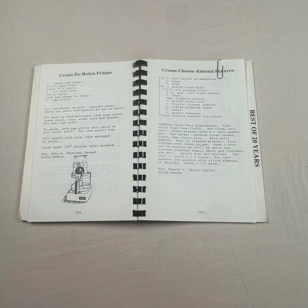 Vintage 1986 Symphony of Cooking 20th Annual Gourmet Day Spiral Cookbook Tabbed